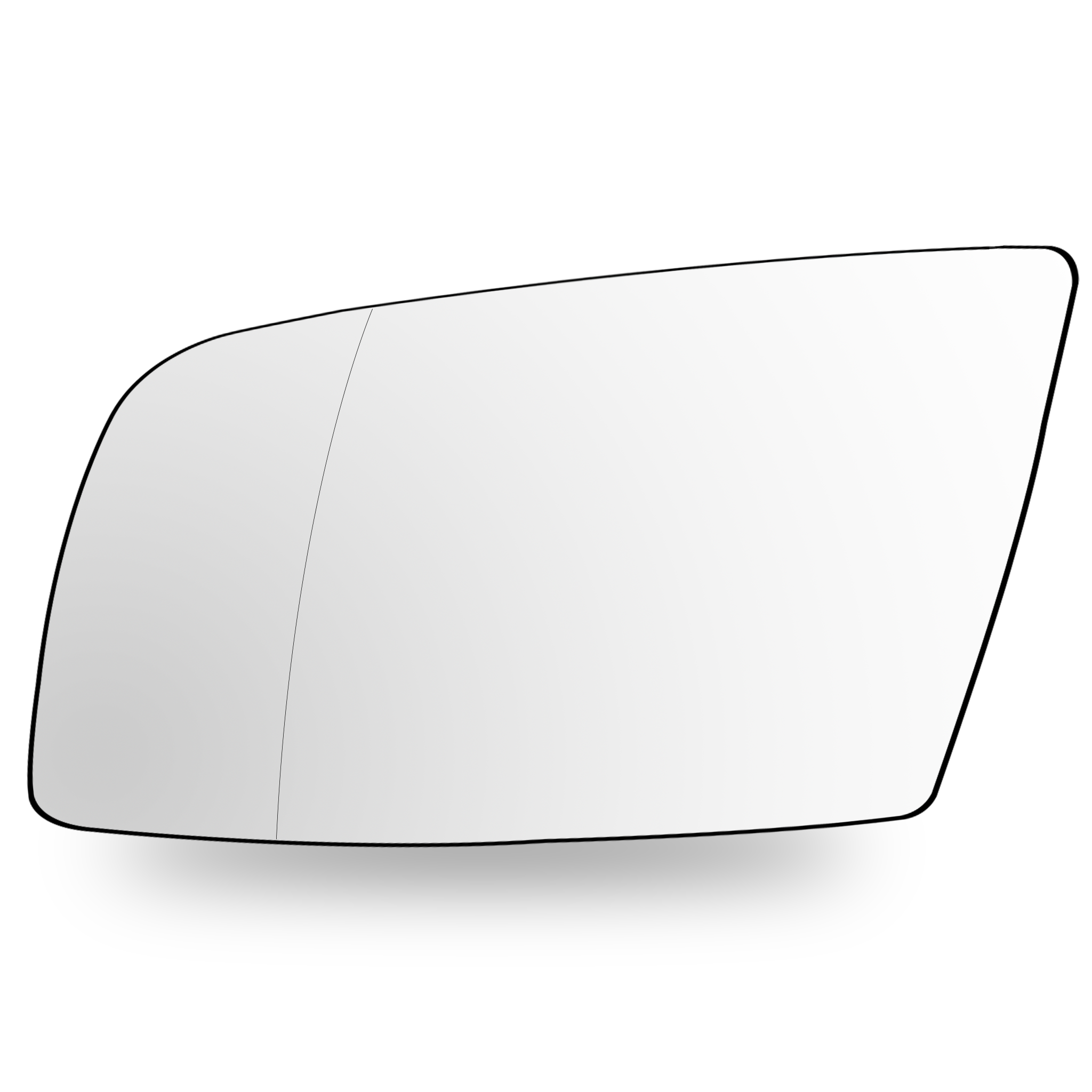 Left Sub Mirror for BMW 6 E64 (2007-2010) Heated, Single Curvature, with wire, 4 PINS