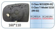 Left Sub Mirror for MERCEDES-BENZ E-CLASS W210 (1995-2003) Heated, Double Curvature