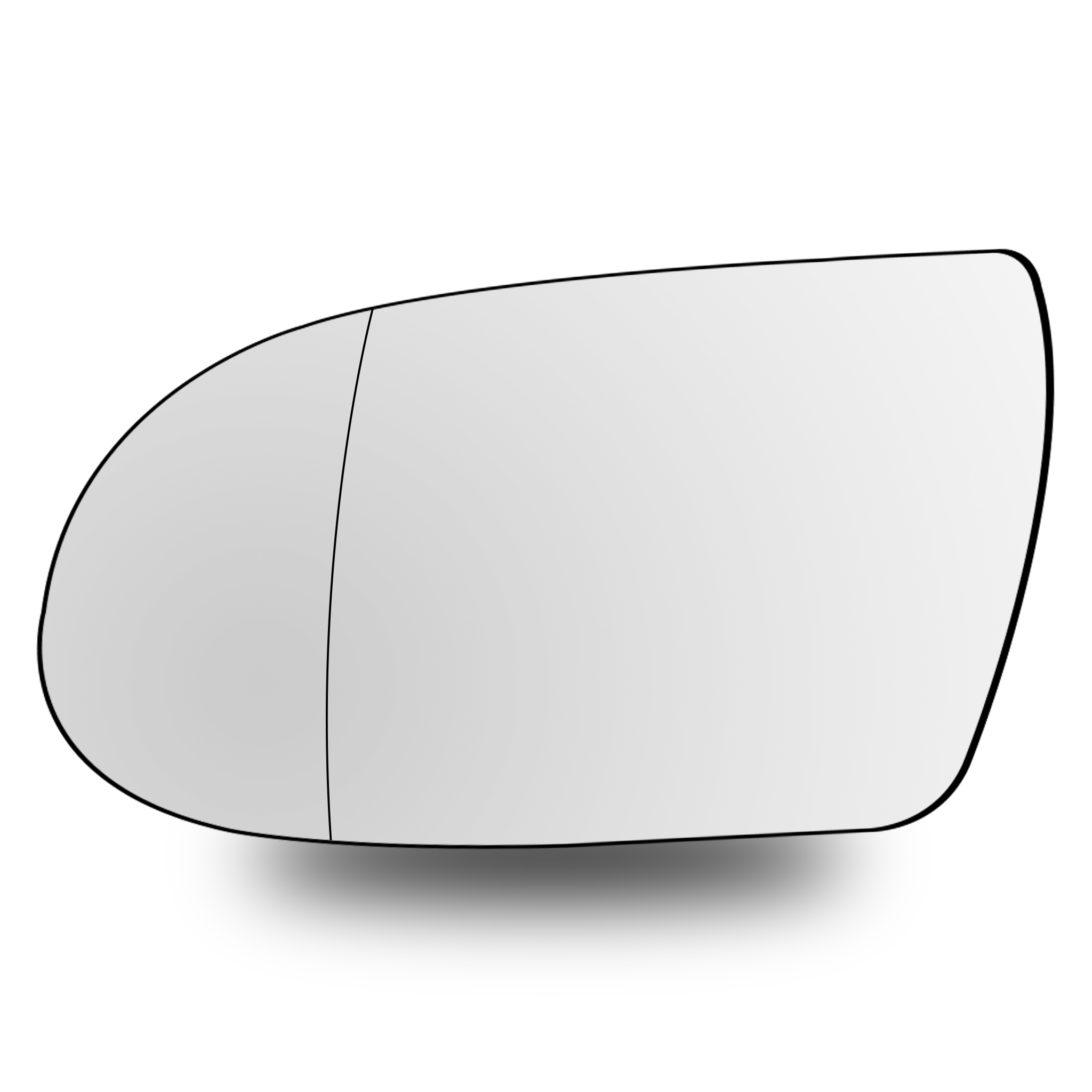 Left Sub Mirror for MERCEDES-BENZ SL R230 (2003-2012) Heated, Double Curvature
