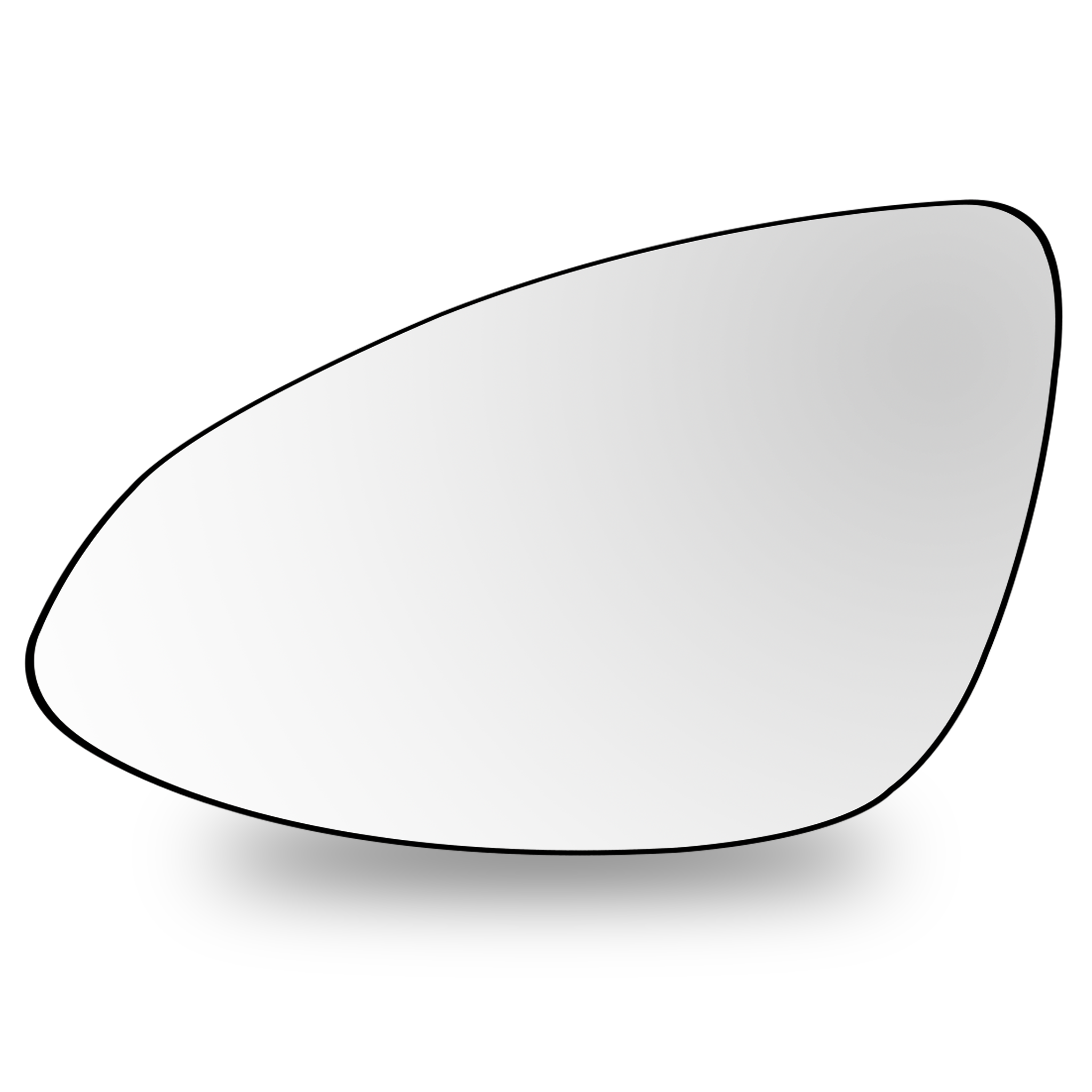 Left Sub Mirror for PORSCHE CAYENNE 92A (2010-2018) Heated, Single Curvature