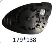 Left Sub Mirror for PORSCHE CAYENNE 92A (2010-2018) Heated, Single Curvature