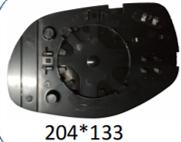 Left Sub Mirror for PORSCHE CAYENNE 9PA (2007-2010) Heated, Double Curvature