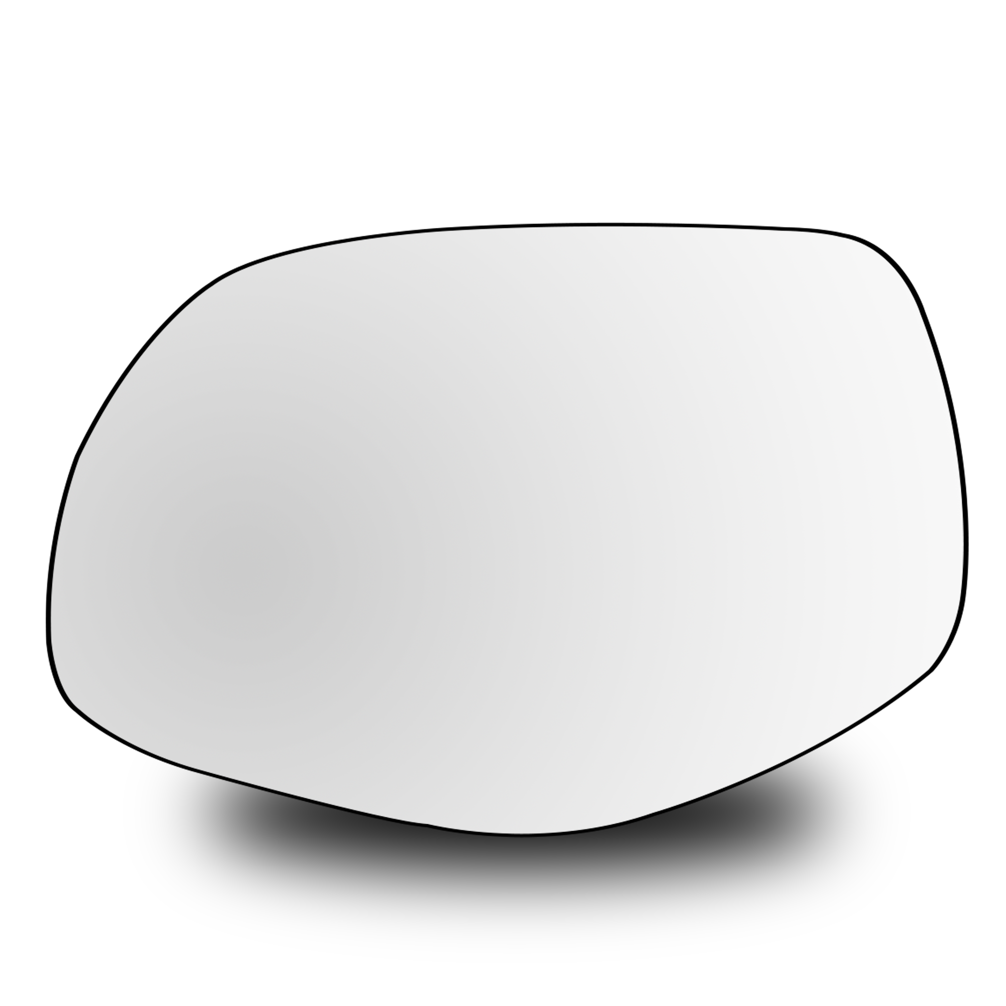 Left Sub Mirror for PORSCHE CAYENNE 9PA (2007-2010) Heated, Single Curvature