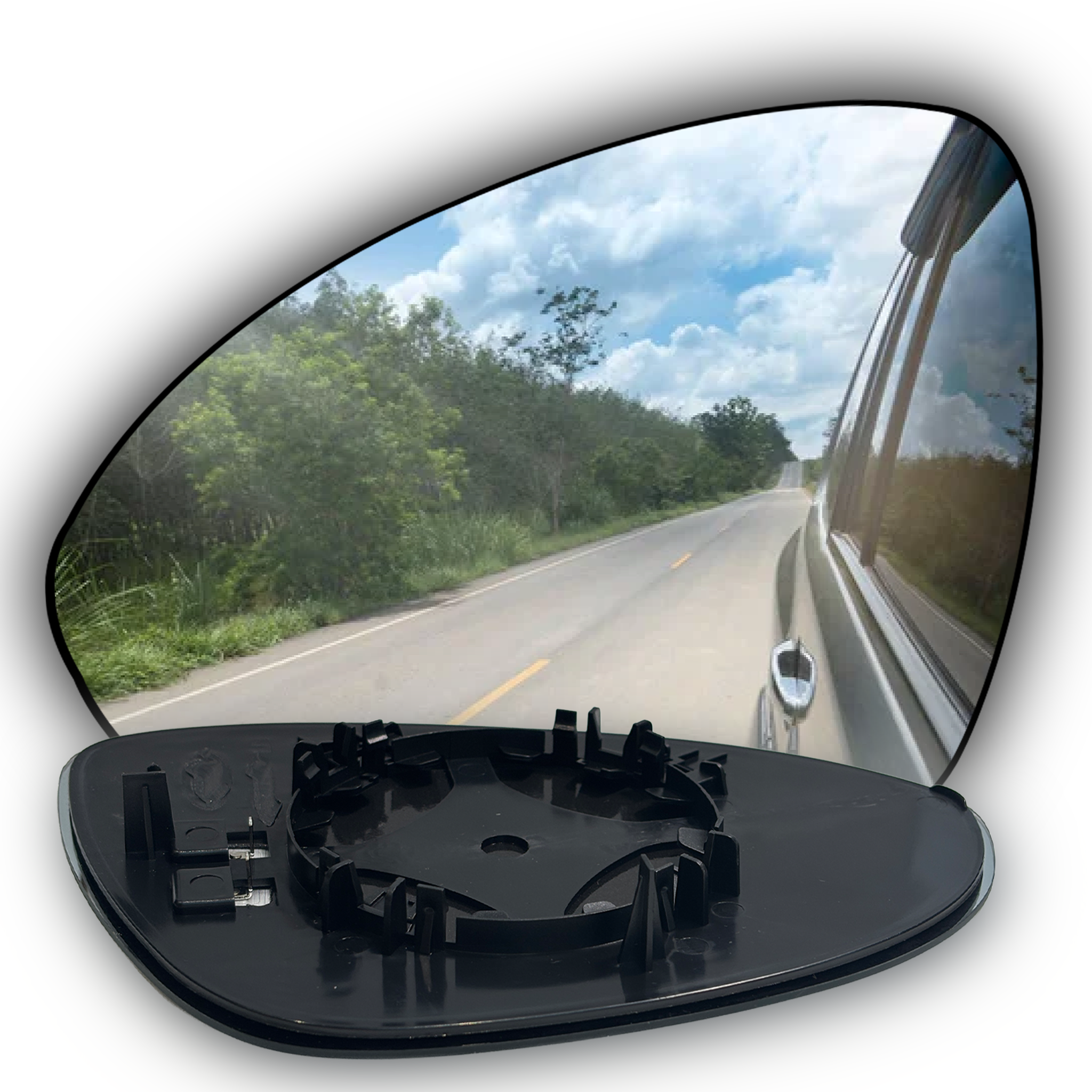 Left Sub Mirror for PORSCHE CAYENNE 9Y (2018) Heated Single Curvature