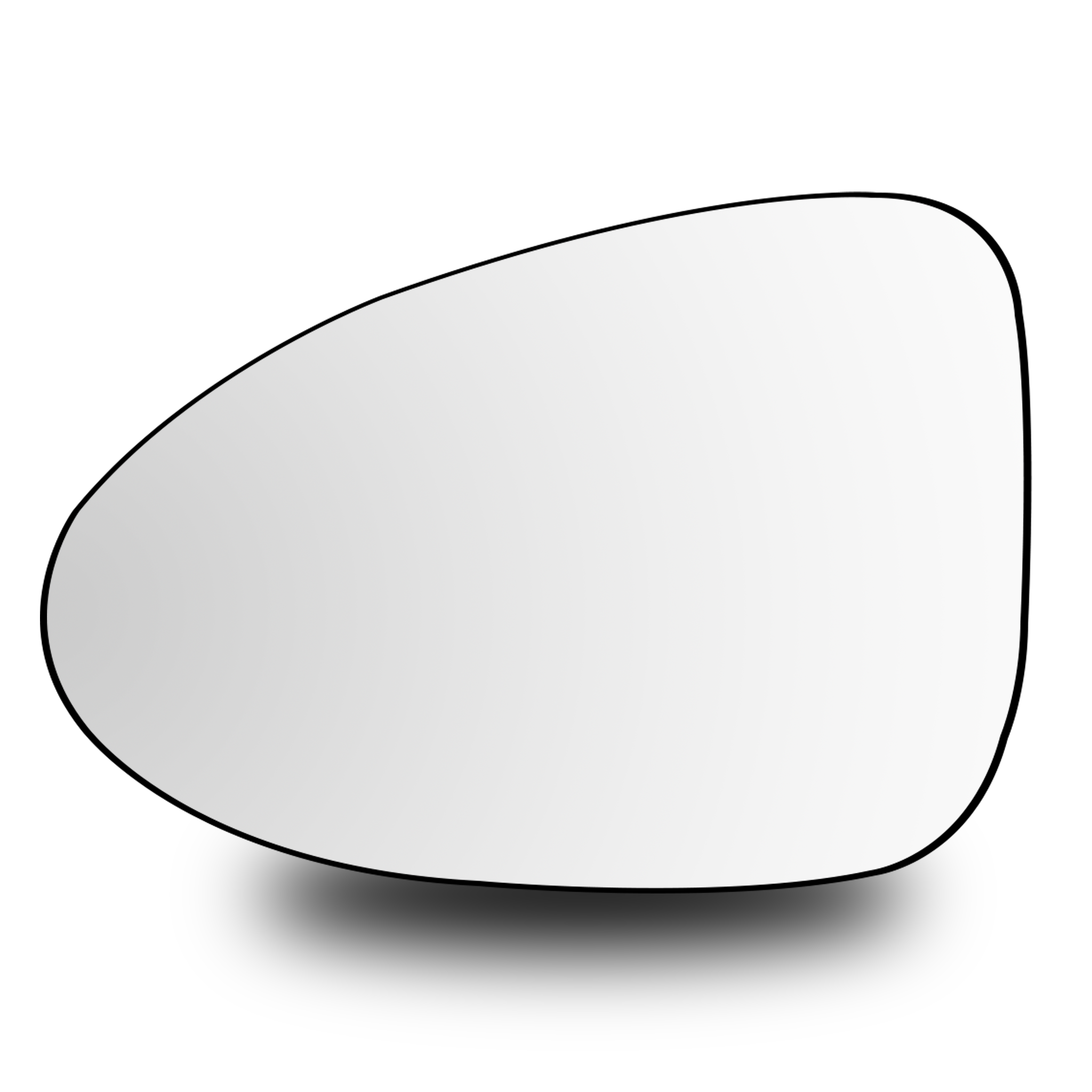Left Sub Mirror for PORSCHE MACAN 95B (2014-2018) Heated Single Curvature