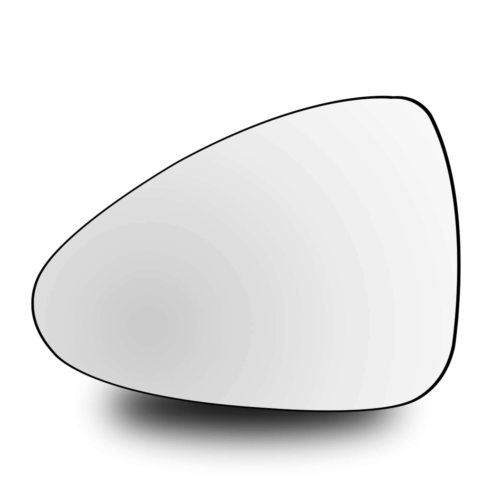 Left Sub Mirror for PORSCHE PANAMERA 970 (2009-2016) Heated, Single Curvature