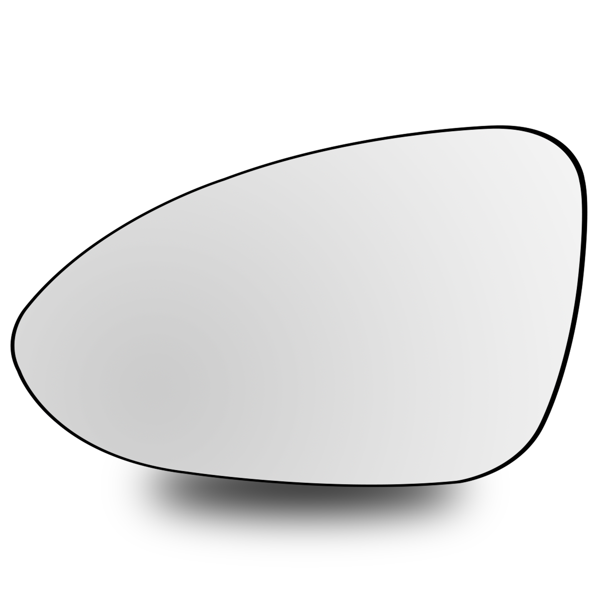Left Sub Mirror for PORSCHE PANAMERA 971 (2017-2023) Heated, Single Curvature