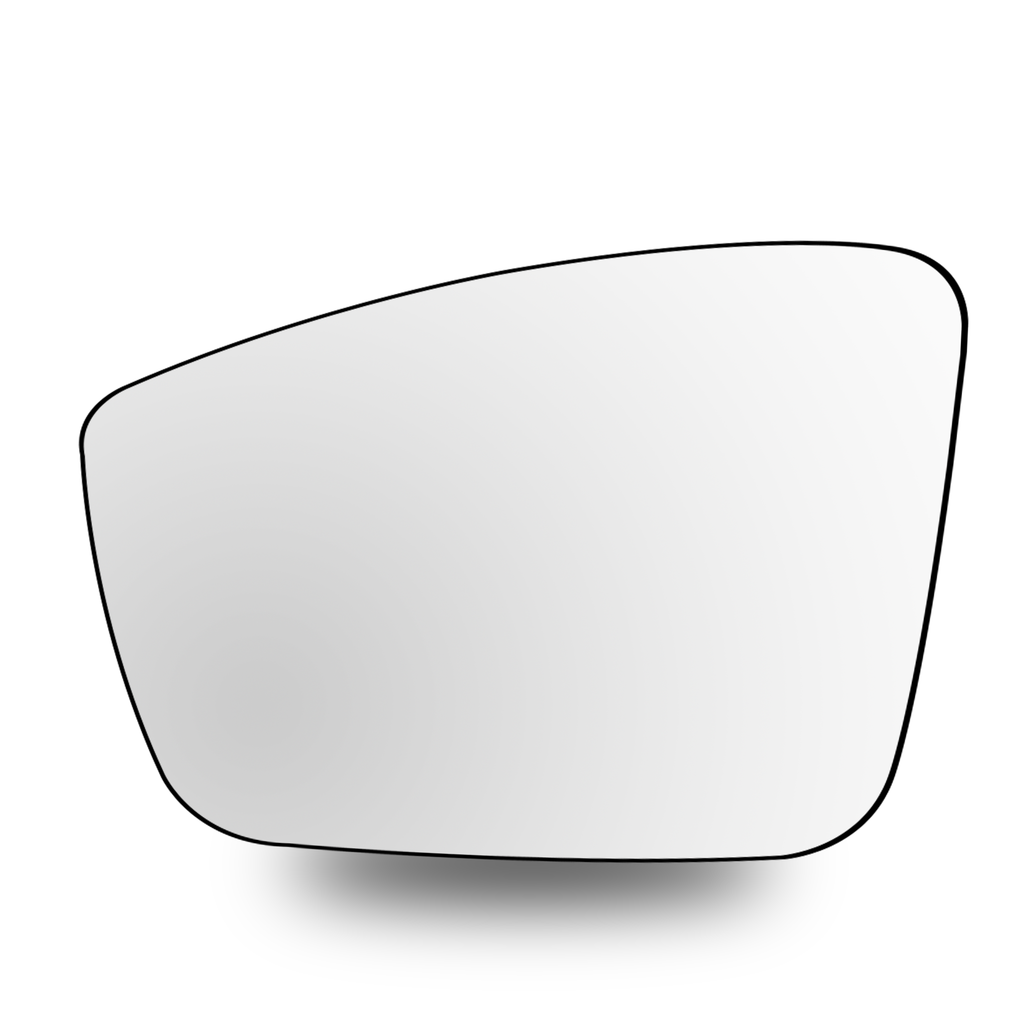 Left Sub Mirror for SKODA RAPID NA2 (2011-2019) Heated, Single Curvature