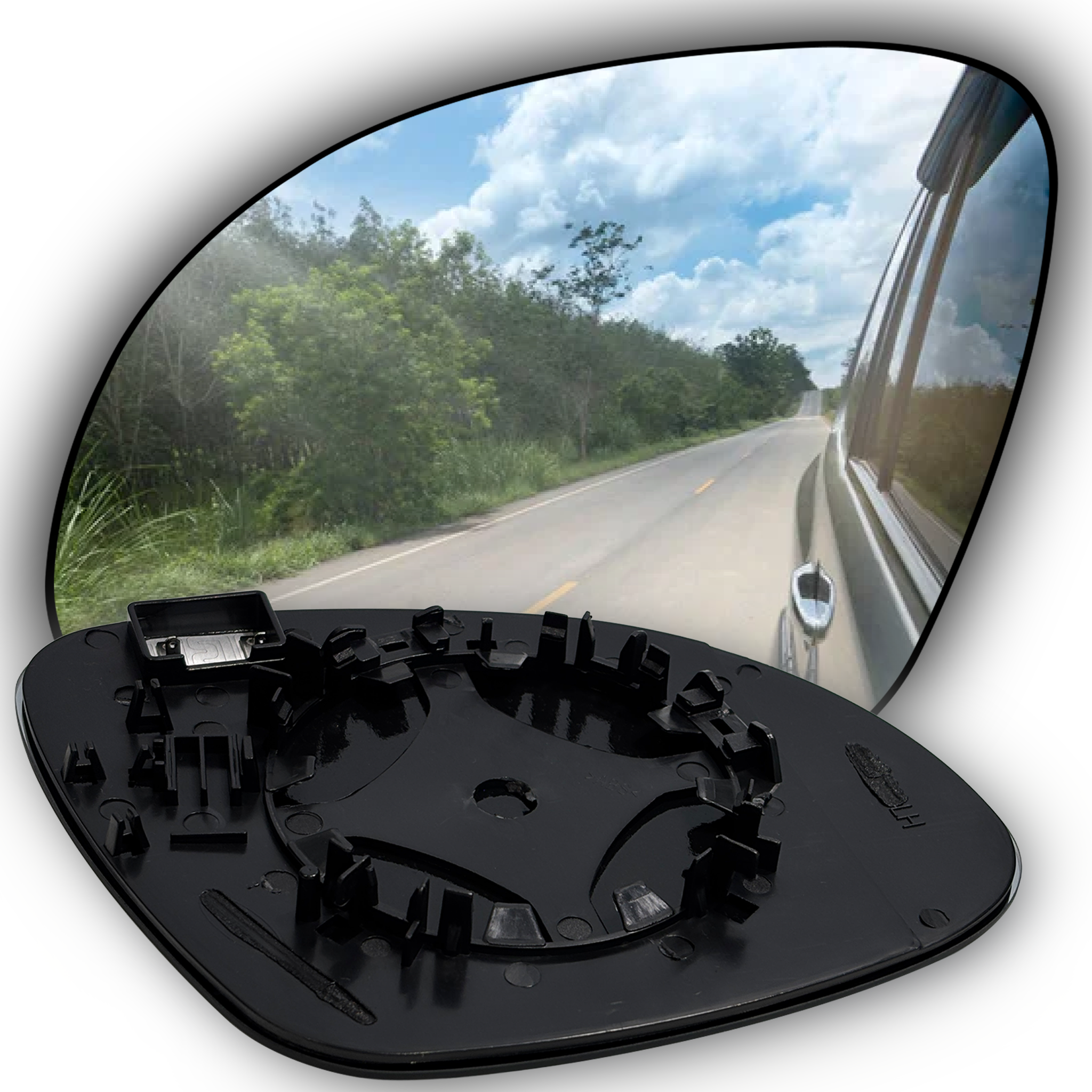 Left Sub Mirror for SKODA YETI 5L (2010-2017) Heated, Single Curvature