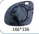 Left Sub Mirror for SKODA YETI 5L (2010-2017) Heated, Single Curvature
