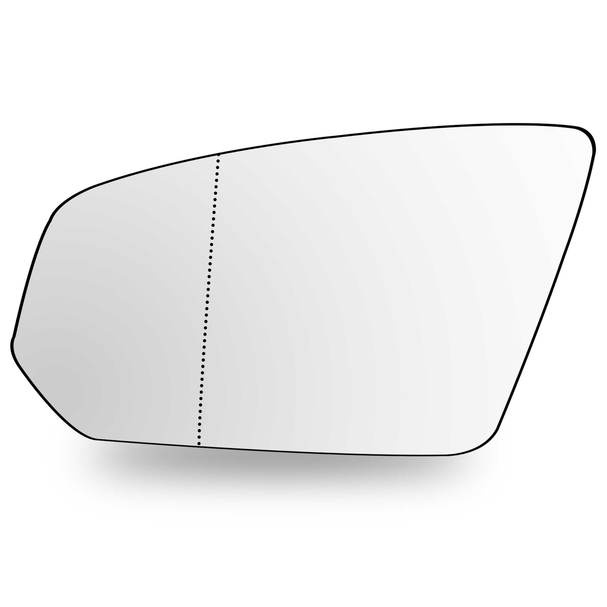 Left Sub Mirror for VOLVO V90 235 (2017-2020) Heated, Double Curvature