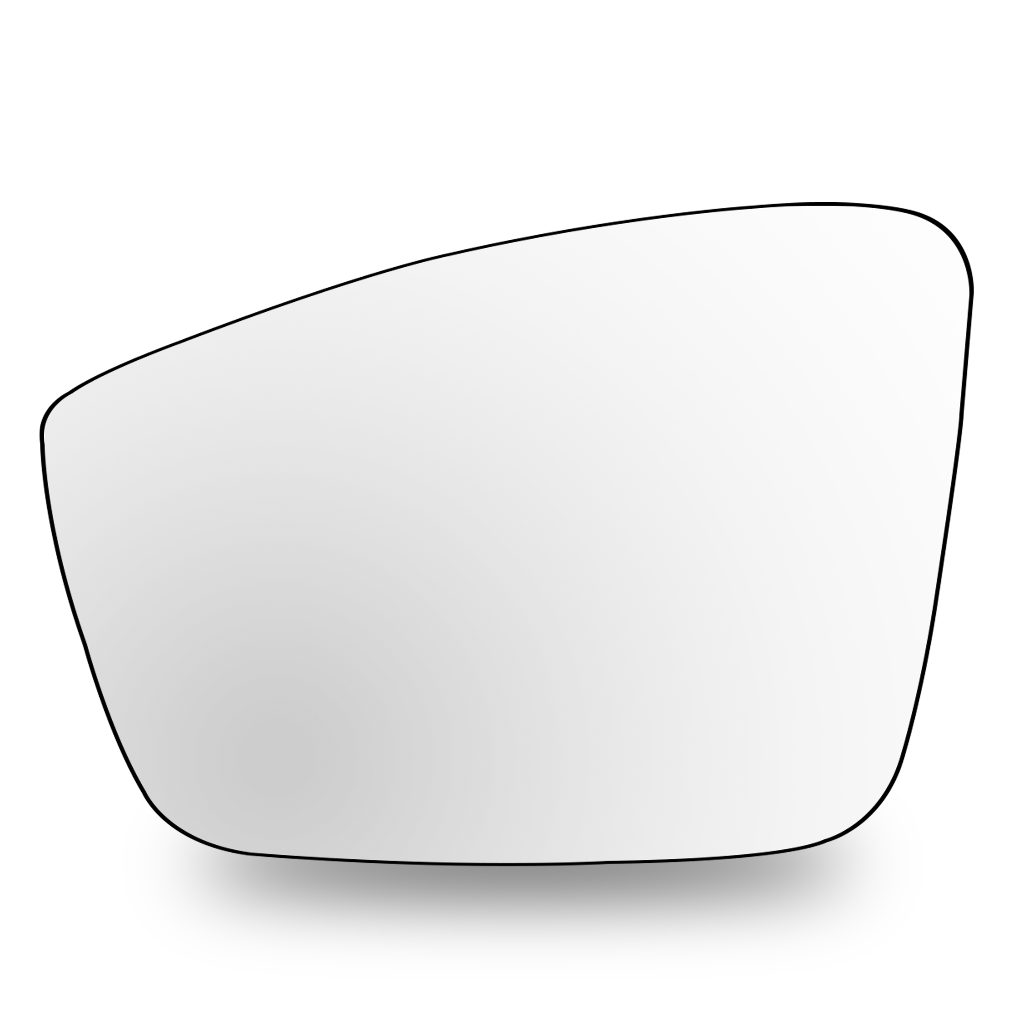 Left Sub Mirror for VW BEETLE 5C1 (2015-2018) Heated, Single Curvature