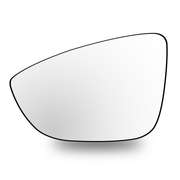 Left Sub Mirror for VW PASSAT 362 (2010-2014) Heated, Single Curvature