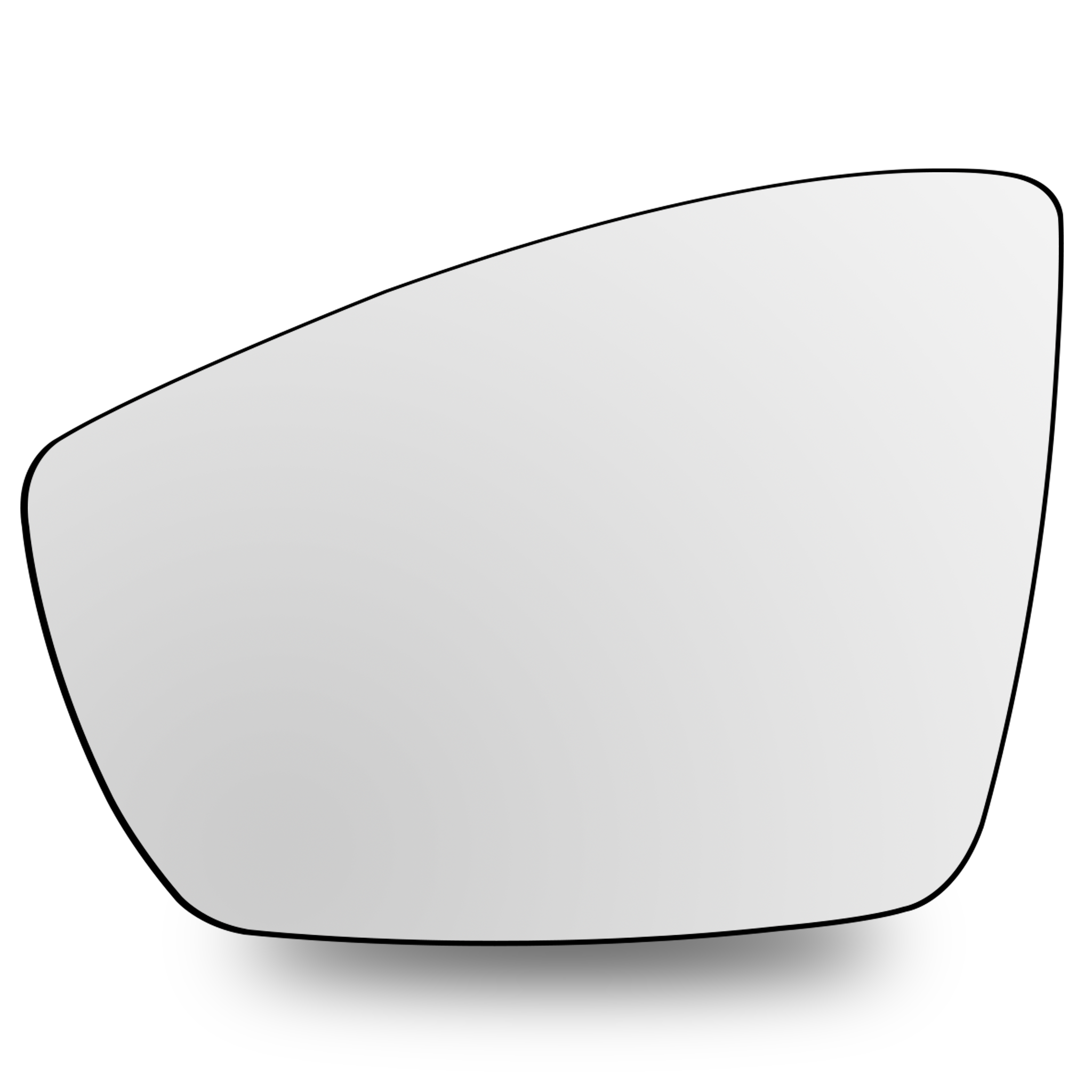 Left Sub Mirror for VW POLO 6R1 (2010-2022) Heated, Single Curvature