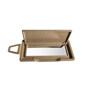Left Sun Visor Mirror for MERCEDES-BENZ C-CLASS W204 (2007-2014) in Beige color PC