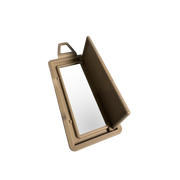 Left Sun Visor Mirror for MERCEDES-BENZ C-CLASS W204 (2007-2014) in Beige color PC