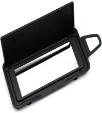 Left Sun Visor Mirror for MERCEDES-BENZ CLS C218 (2011-2017) in Black color PC