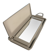 Left Sun Visor Mirror for MERCEDES-BENZ CLS C218 (2011-2017) in Gray color PC