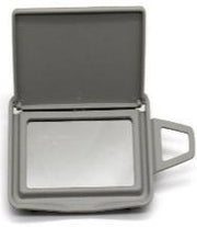 Left Sun Visor Mirror for MERCEDES-BENZ E-CLASS W211 (2002-2008) in Gray color PC