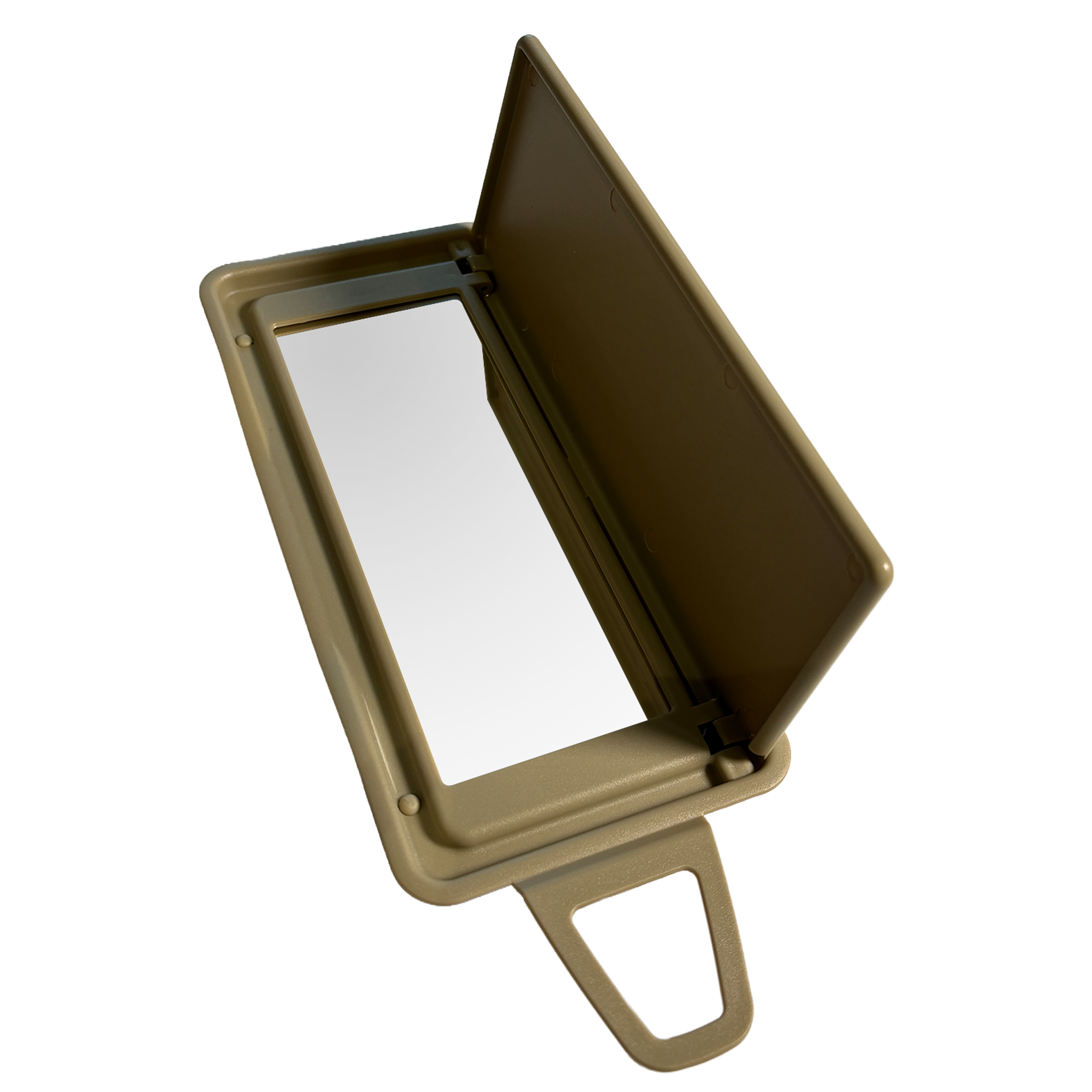Left Sun Visor Mirror for MERCEDES-BENZ E-CLASS W212 (2009-2016) in Beige color Nut