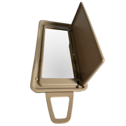 Left Sun Visor Mirror for MERCEDES-BENZ E-CLASS W212 (2009-2016) in Beige color PC