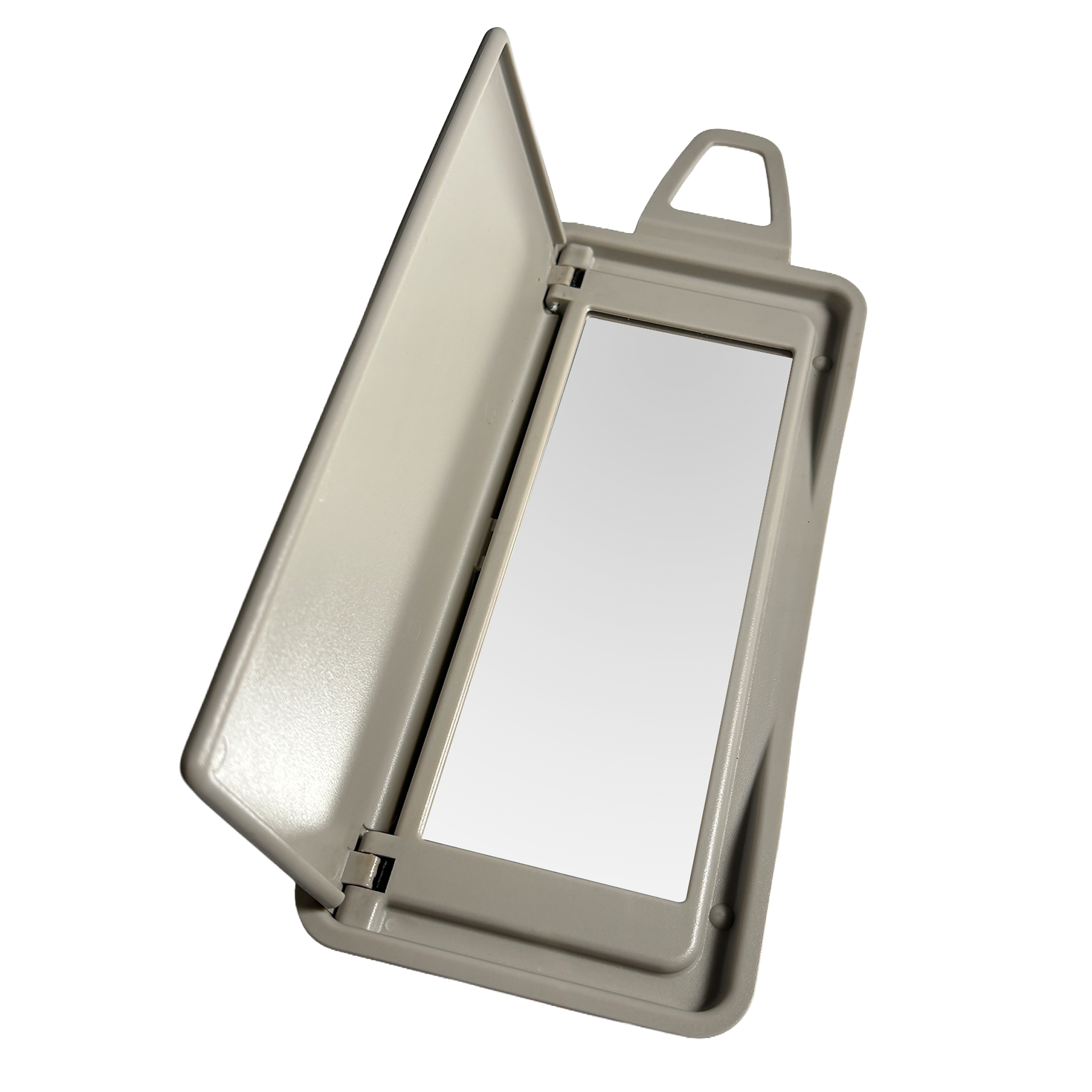 Left Sun Visor Mirror for MERCEDES-BENZ E-CLASS W212 (2009-2016) in Light Gray color PC