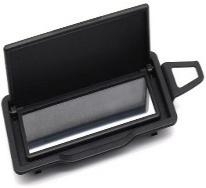 Left Sun Visor Mirror for MERCEDES-BENZ GLK-Class X204 (2010-2015) in Black color PC