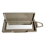 Left Sun Visor Mirror for MERCEDES-BENZ GLK-Class X204 (2010-2015) in Light Gray color PC