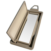 Left Sun Visor Mirror for MERCEDES-BENZ GLK-Class X204 (2010-2015) in Light Gray color PC