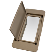 Left Sun Visor Mirror for MERCEDES-BENZ ML-CLASS W164 (2006-2012) in Beige color Model-A with PC
