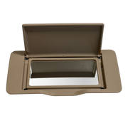 Left Sun Visor Mirror for MERCEDES-BENZ ML-CLASS W164 (2006-2012) in Beige color Model-A with PC