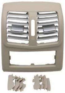 Light Beige & Silver Rear AC Vent Grille with Chrome New High-end Model for Mercedes Benz E-Class W212 (2014-2015)-1