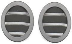 Light Gray Console Small AV Vent Grille for Mercedes Benz E-Class W212 (2009-2015) (2 Pcs)-1