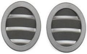 Light Gray Console Small AV Vent Grille for Mercedes Benz E-Class W212 (2009-2015) (2 Pcs)-1