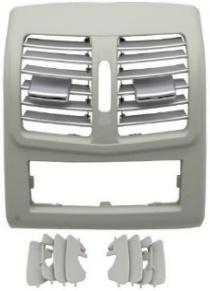 Light Gray & Silver Rear AC Vent Grille with Chrome New High-end Model for Mercedes Benz E-Class W212 (2014-2015)-1