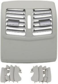 Light Gray & Silver Rear AC Vent Grille with Chrome New Standard Model for Mercedes Benz E-Class W212 (2014-2015)-1