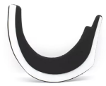 Lower Steering Wheel Cover Sponge Backplate for BMW 1 SERIES E81 (2007-2012) in Black color RHD