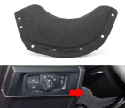 Lower Steering Wheel Cover Sponge Backplate for BMW 1 SERIES F21 (2015-2017) in Black color