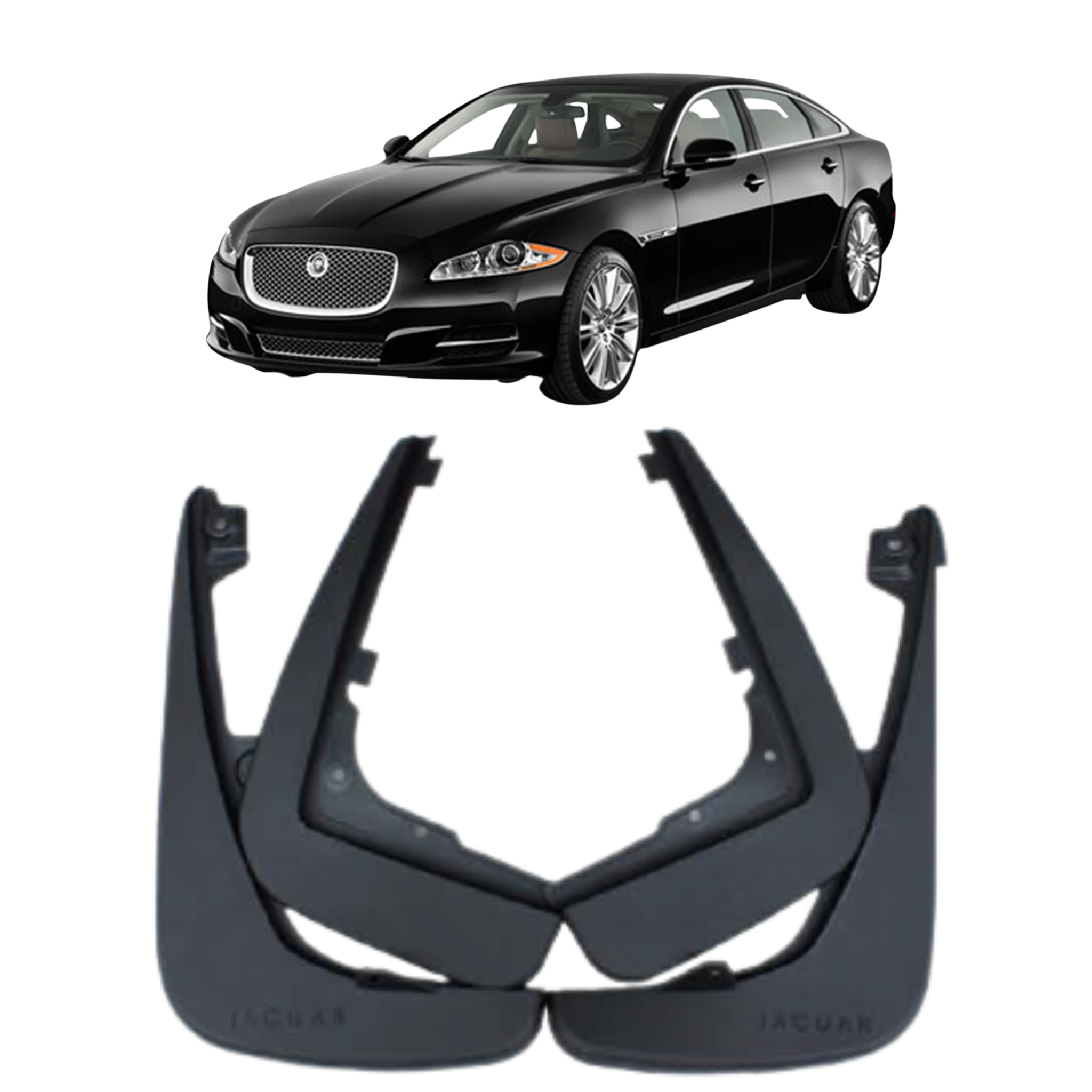 Buy Mud Flaps Set for Jaguar XJ X351 Sedan (2012-2019)-3