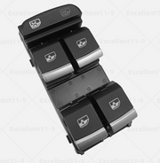 Master Power Window Switch for AUDI A4 8W2 (2016-2019) in Black color