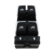 Master Window Switch for AUDI A6 C7 4G2 (2010-2018) in Black Chrome color 10 Pin