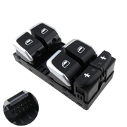 Master Window Switch for AUDI A8 4H2 (2010-2018) in Black Chrome color 10 Pin