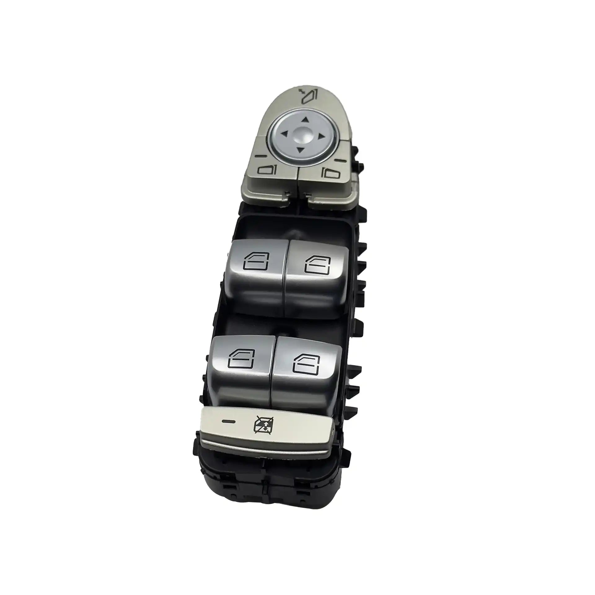 Master Window Switch for MERCEDES-BENZ C-CLASS W205 (2014-2023) in Black color 3 Pin Chrome