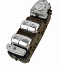 Master Window Switch for MERCEDES-BENZ C-CLASS W205 (2014-2023) in Brown color White Light With Chrome