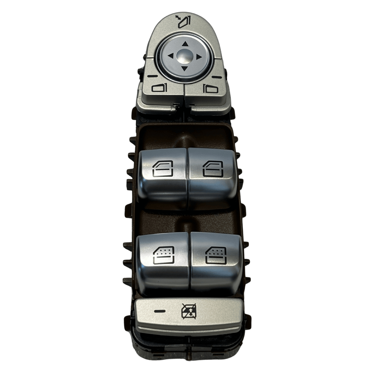 Master Window Switch for MERCEDES-BENZ E-CLASS W213 (2016-2023) in Brown color 3 Pin White Light