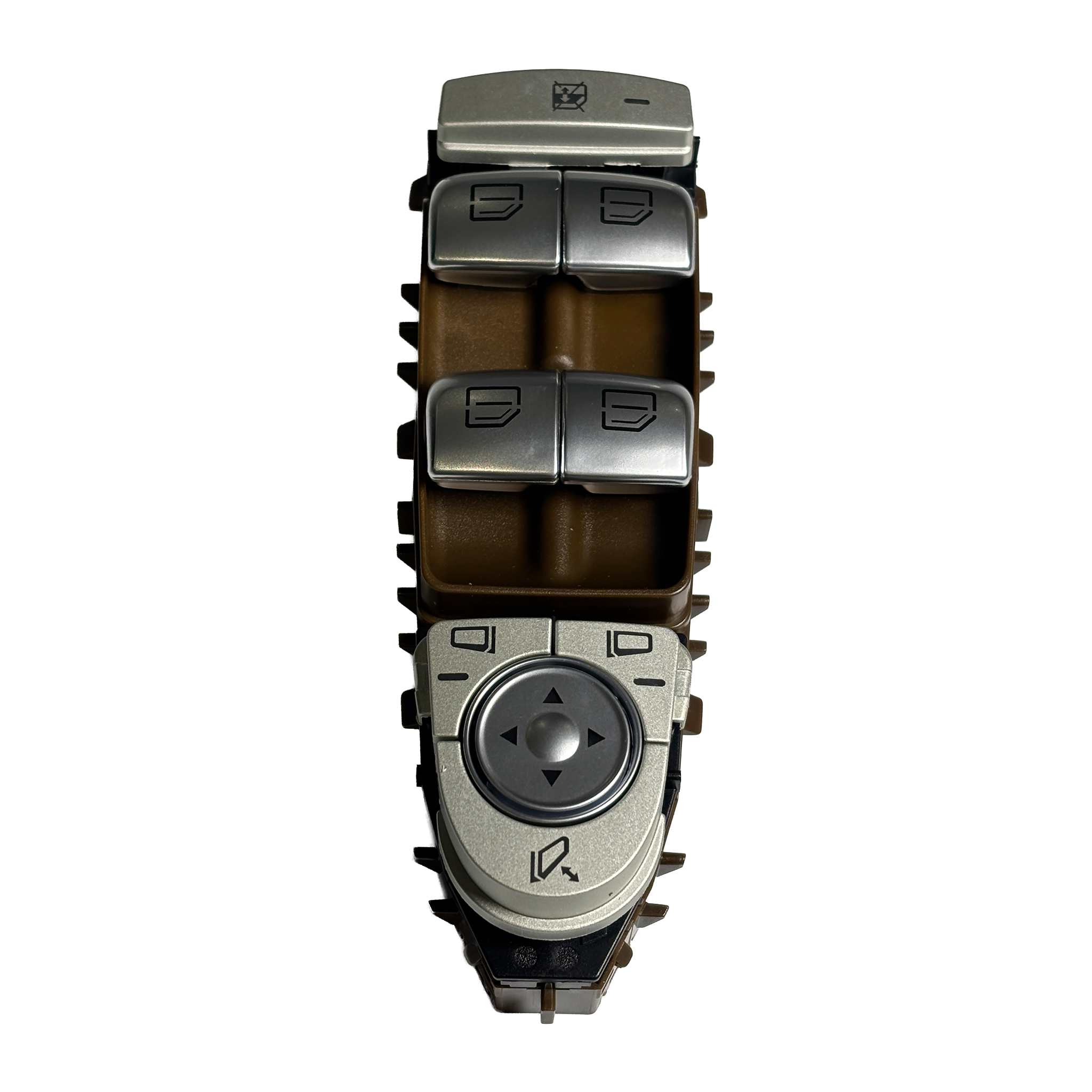 Master Window Switch for MERCEDES-BENZ GLC W253 (2015-2023) in Brown color Chrome