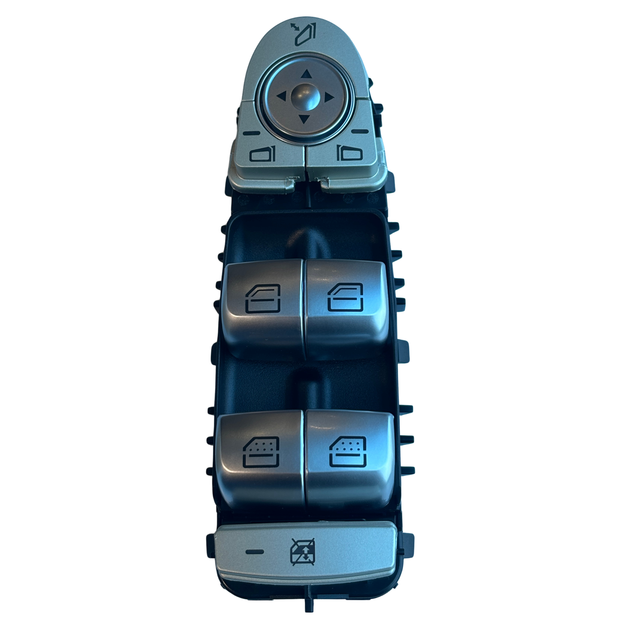 Master Window Switch for MERCEDES-BENZ S-CLASS W222 (2013-2020) in Black color Orange Light With Chrome