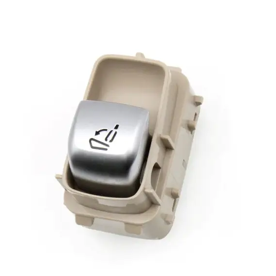 `Mercedes Benz C-Class W205 Sedan (2015-2021) Beige Right Seat Adjustment Switch Button With Chrome_1