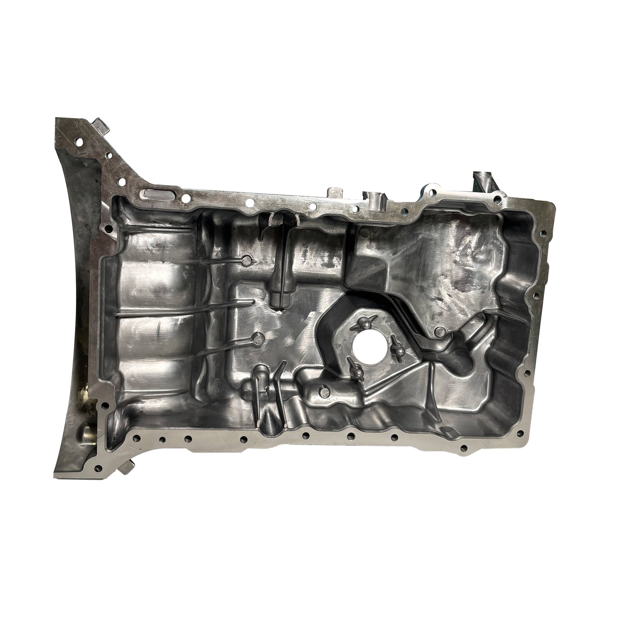 Engine Oil Pan for MERCEDES-BENZ GLA-CLASS X156 (2014-2019) in Black / Metallic color made of High-Quality Automotive-Grade Metal Alloy