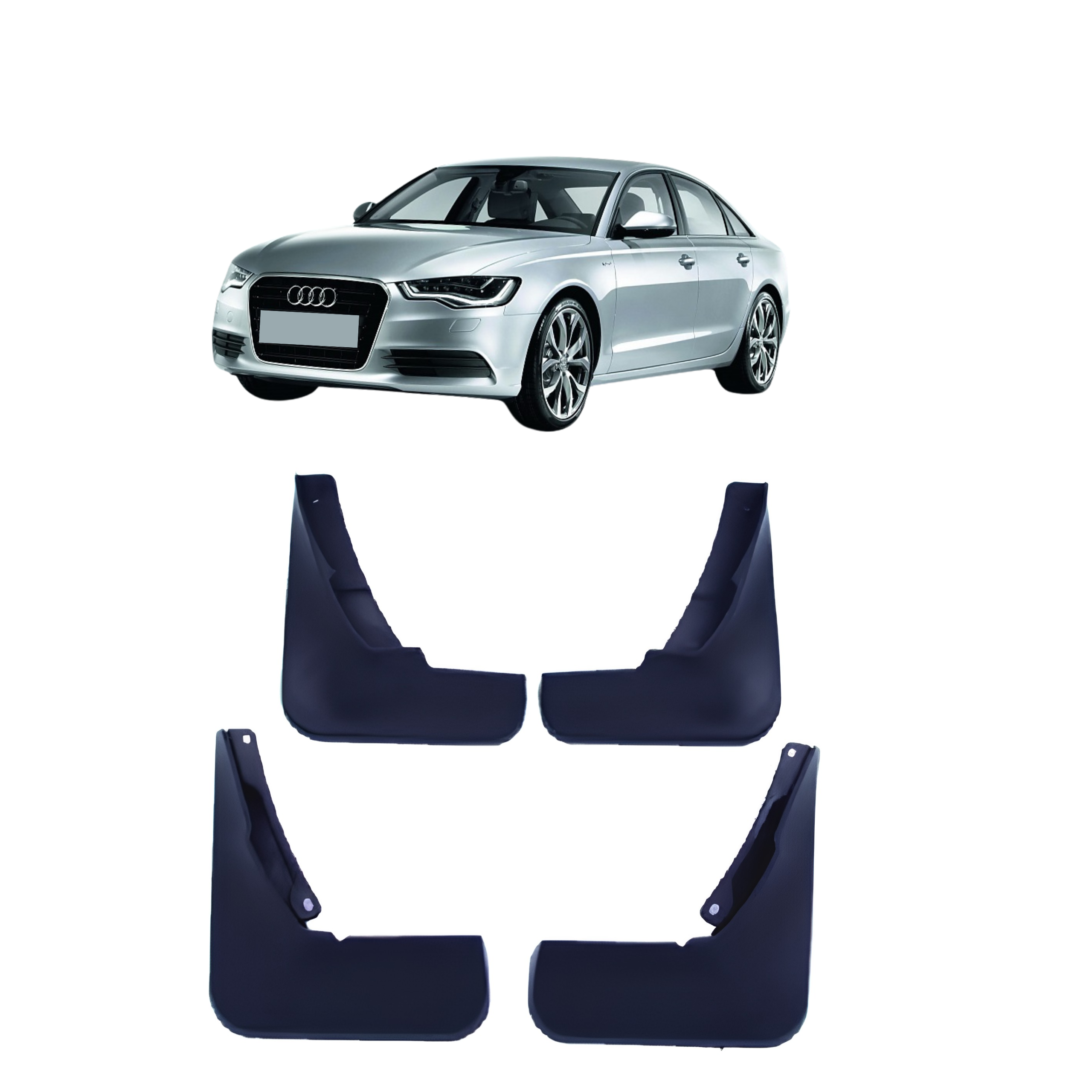 Mud Flaps Set for AUDI A6 4K (2018) Sedan